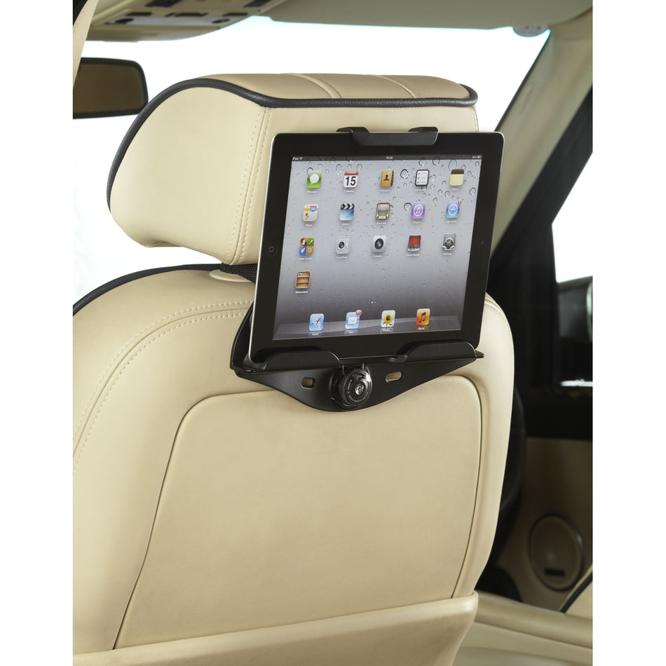 Targus In Car Tablet Holder | Universal Backseat Headrest Car Mount for 7 to 10 Inch Tablets & iPads with Adjustable Viewing Straps - Black (AWE77EU)