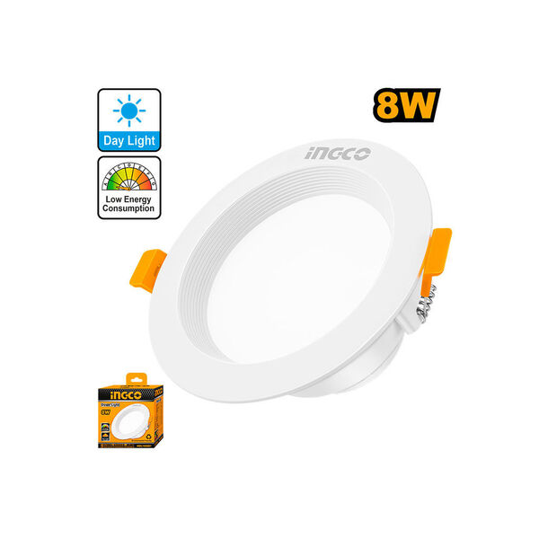 Ingco 8W LED Downlight (HDL105081) Recessed Ceiling Light for Energy-Efficient, High-Brightness Home, Office & Commercial Interior Lighting