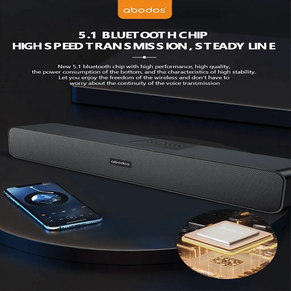 Abodos AS-BS17 Wireless Bluetooth Desktop Audio Speaker With USB Port / TF Card Slot