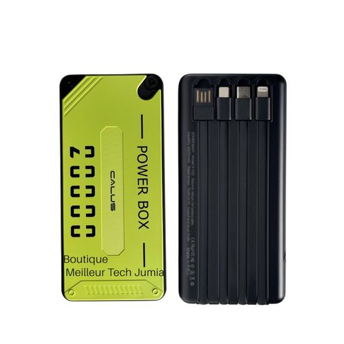 CALUS P225 FIREFLY - 20000mAh 20000 mAh power bank, pocket LED digital display, built-in 4 charging cable