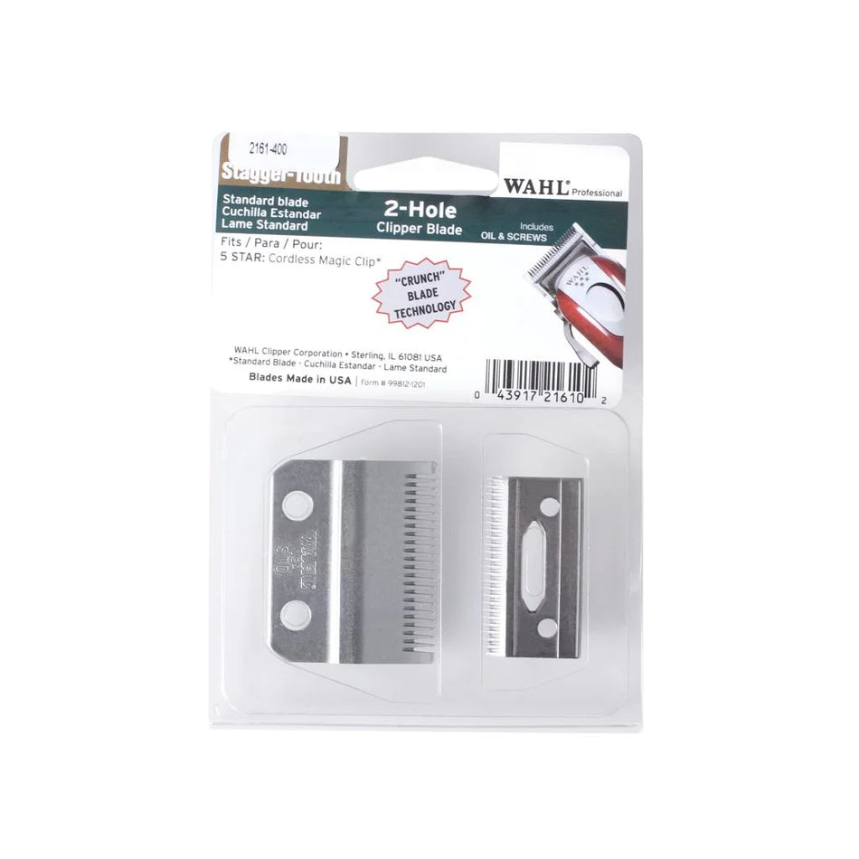 WAHL Professional 5-Star Stagger-Tooth Clipper Replacement Blade Set – 2161-400