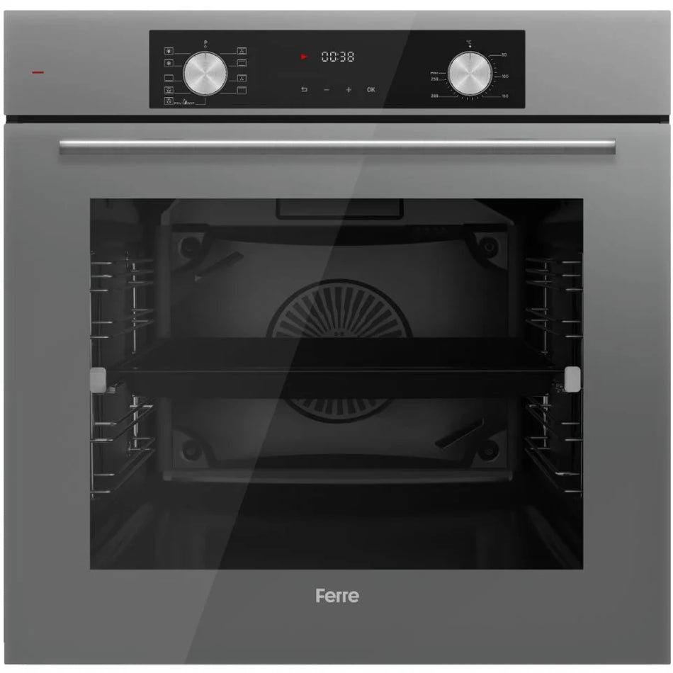 FERRE 60cm Built-In Electric Oven | 78L Capacity with Turbo Fan Convection, Integrated Rotisserie, and Fry Art Air Fryer Technology (BE9-LDR)