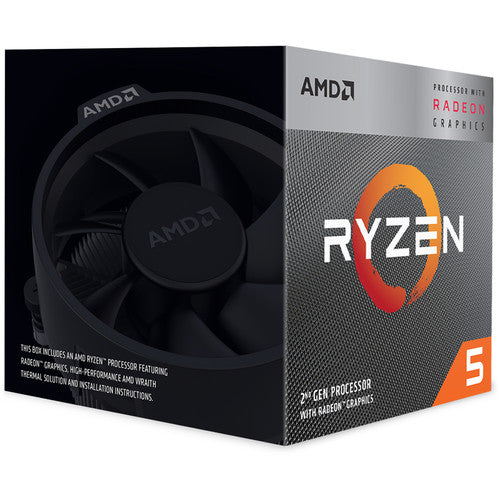 AMD Ryzen 5 3400G 3.7 GHz Quad-Core AM4 Processor