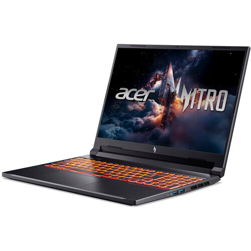 Acer 16" Nitro V Gaming Laptop, 2.5 GHz Intel Core 7 240H 10-Core, 32GB DDR5, 512GB PCIe 4.0 SSD, 16" 1920 x 1200 180 Hz IPS Display, NVIDIA GeForce RTX 5060 (8GB GDDR7), USB 3.2 Gen 2, WiFi 6, Bluetooth 5.2, 720p HD Webcam, Windows 11 Home, ANV16-72-73VJ