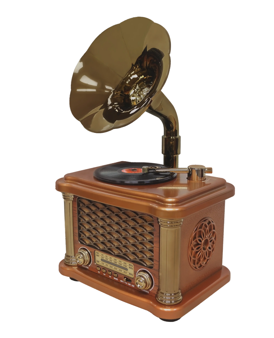 Feexot FX-2505BT Retro-Styled Multimedia Bluetooth Speaker & Radio