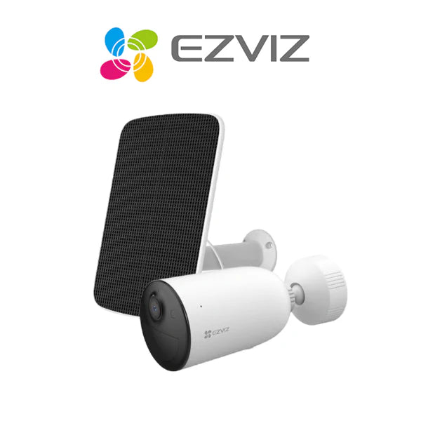 EZVIZ CB3 2K WiFi Battery Security Camera with Solar Panel Bundle Kit