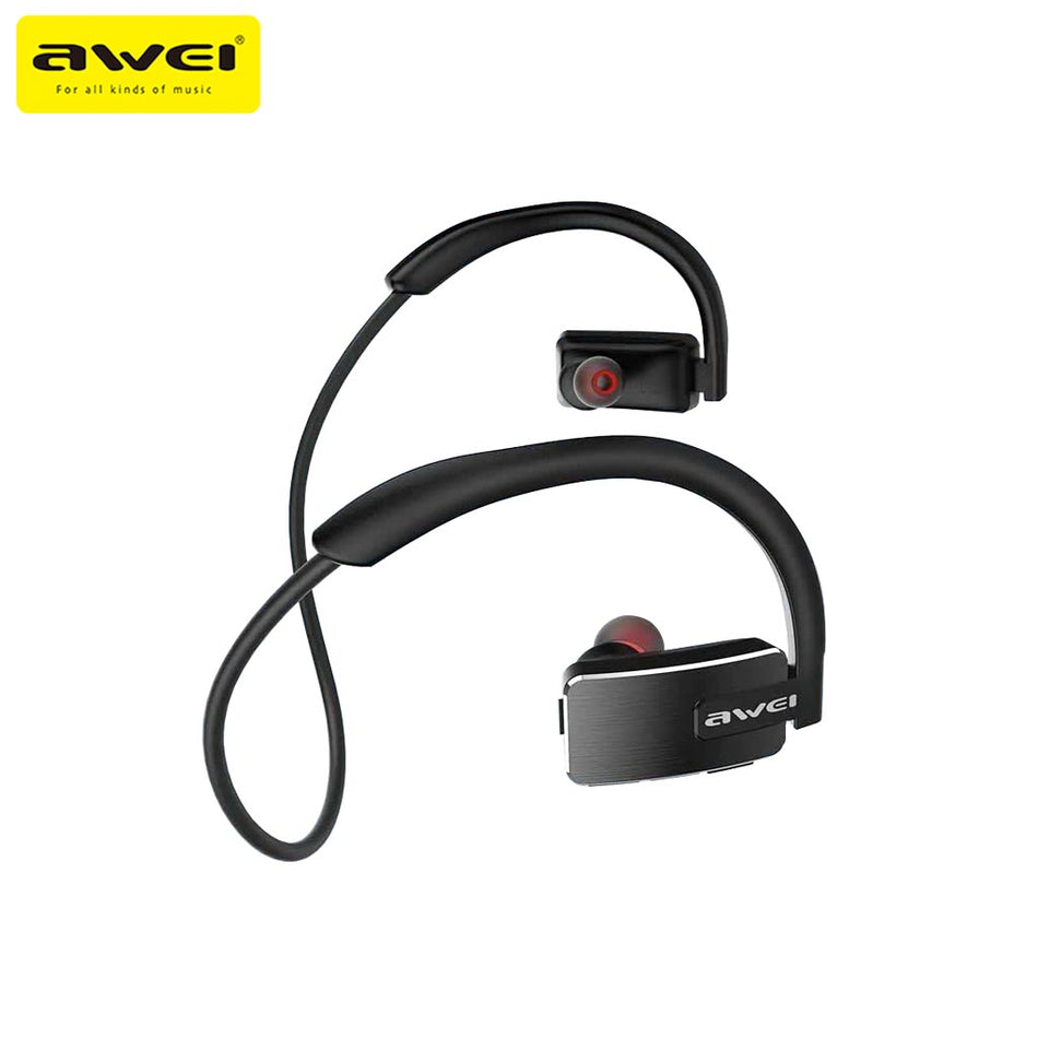 Awei E1BL Sports Earphone Hanging Headset Super Bass Bluetooth V5.3 IPX4 Waterproof Long Battery Life