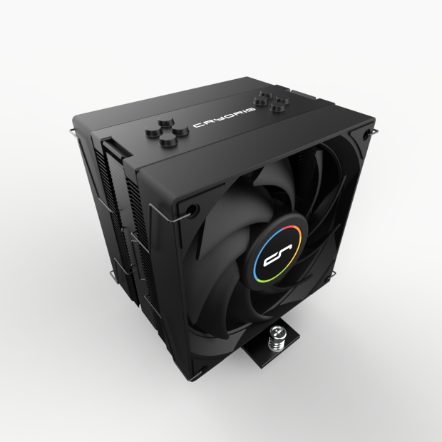 CRYORIG CR4S Plus Darkened Single-Tower AIR Cooler with Dual ARGB PWM 120MM Fan