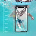 Awei X33 Waterproof Bag black - Underwater IPX8 Waterproof Clear Phone Case Fully Transparent Dry Bag Perfect for Swimming Water Sports