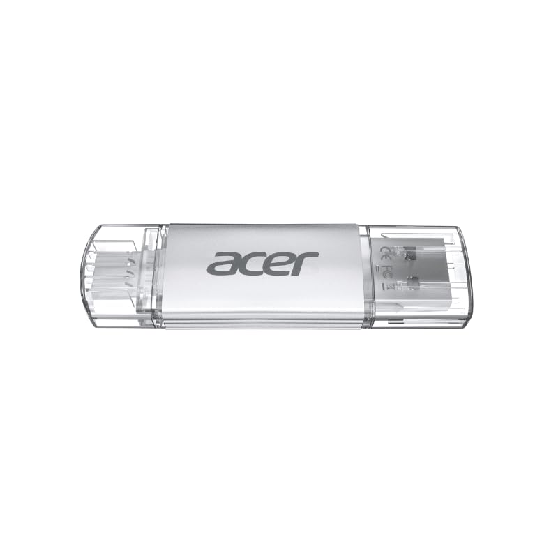 Acer UT300 Dual Port USB Flash Drive USB 3.2 Gen1 | 32 GB | USB-C & USB-A | Up to 150MB/s | Aluminum Alloy