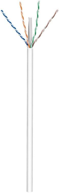 Goobay CAT 6 Network Cable, U/UTP, AWG 23/1 Solid CCA, White, 100 m Spool (94965)
