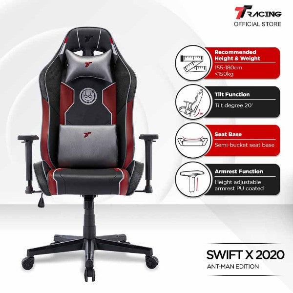 TTRacing Swift X 2020 Gaming Chair - Ant Man Edition (Marvel)