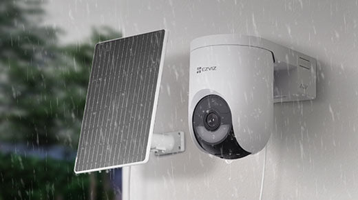 EZVIZ HB8 Lite 2K+ Battery-Powered Pan & Tilt Security Bundle | Includes 5W Solar Panel