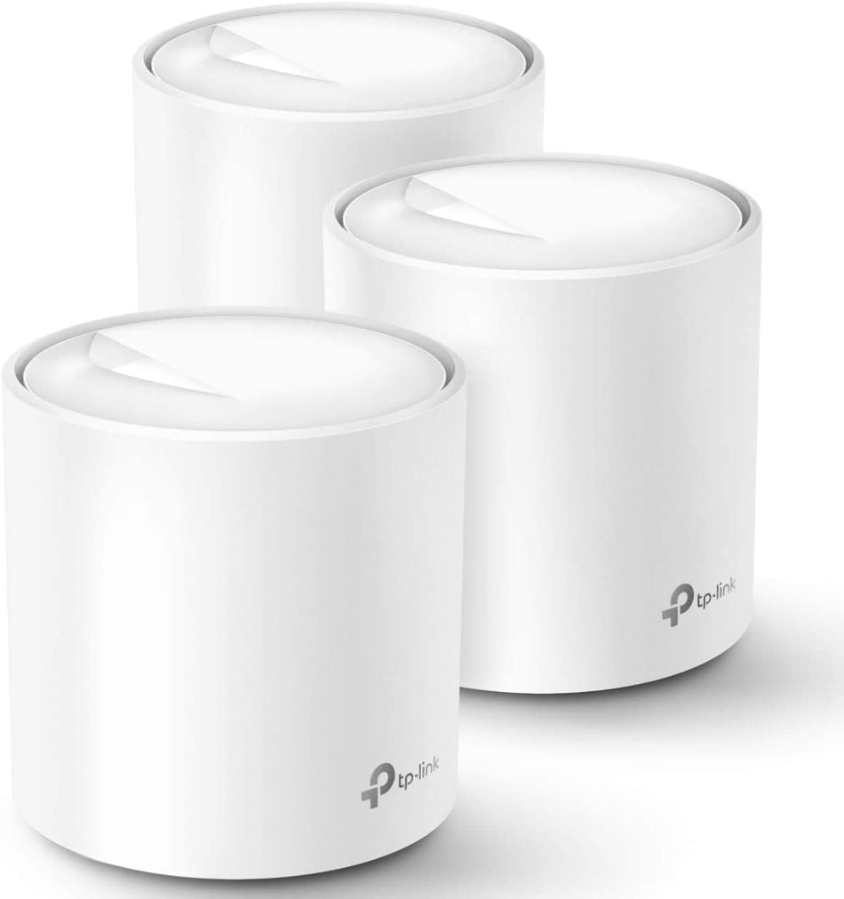 TP-Link Deco X20 3 Pack WiFi 6 Mesh System- Covers up to 5800 Sq.Ft. , Replaces Wireless Routers and Extenders