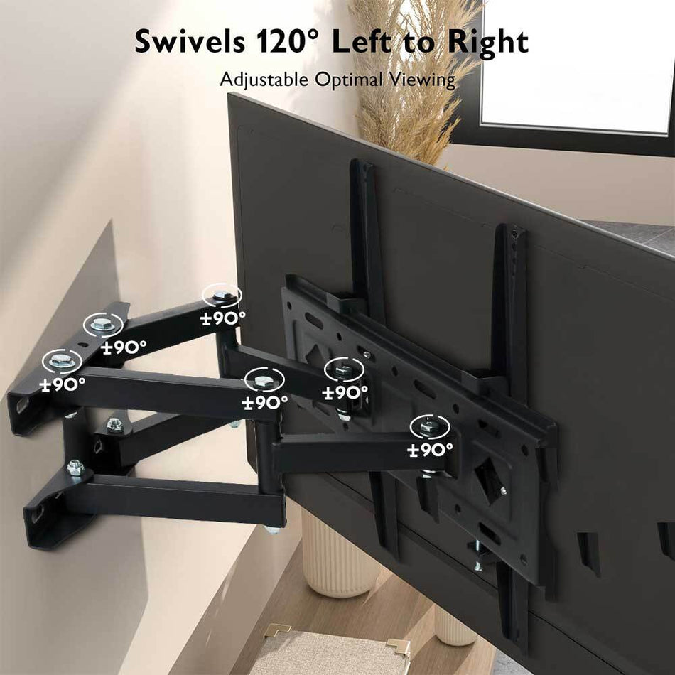 26"-65" Dual Arm Full Motion Swivel TV Bracket (CP412S)