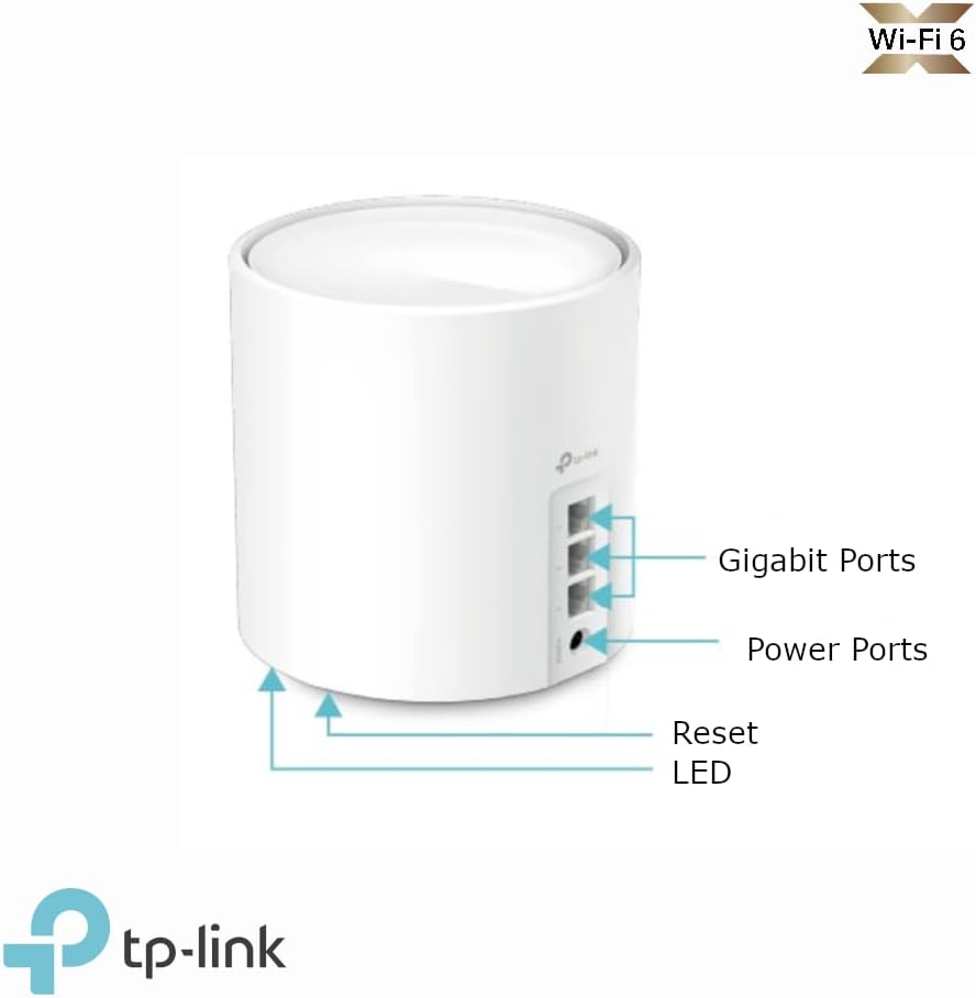 TP-Link Deco WiFi 6 Mesh AX 3000Mbps Deco X50(3-pack) - WiFi 6 System for Whole Home - WiFi Coverage of 550㎡ (White)