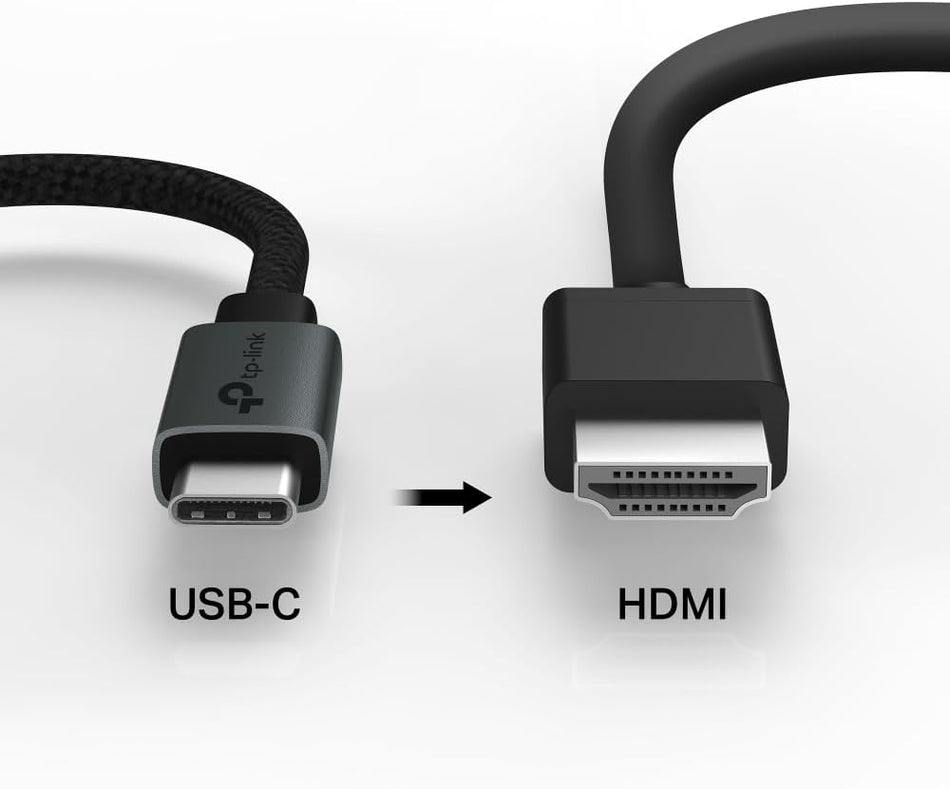 TP-Link UA520C USB C to HDMI Adapter, 4K 60Hz, USBC to HDMI Adapter, USB C Adapter, HDMI Adapter, Plug and Play, Universal Compatibility, Compact & Portable, Durable & Flexible, Aluminum Alloy Case