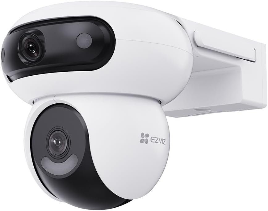 EZVIZ H9c Dual 2K 4MP Outdoor Smart Wi-Fi Camera (Dual-Lens Array, 360° Panoramic View, AI Co-Detection Tracking, Active Defense, Weatherproof, CS-H9c)