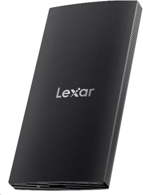 Lexar 2TB SL300 USB 3.2 Gen 2 Type-C Portable SSD up to 1050 MB/s Read,1000 MB/s Write - Black