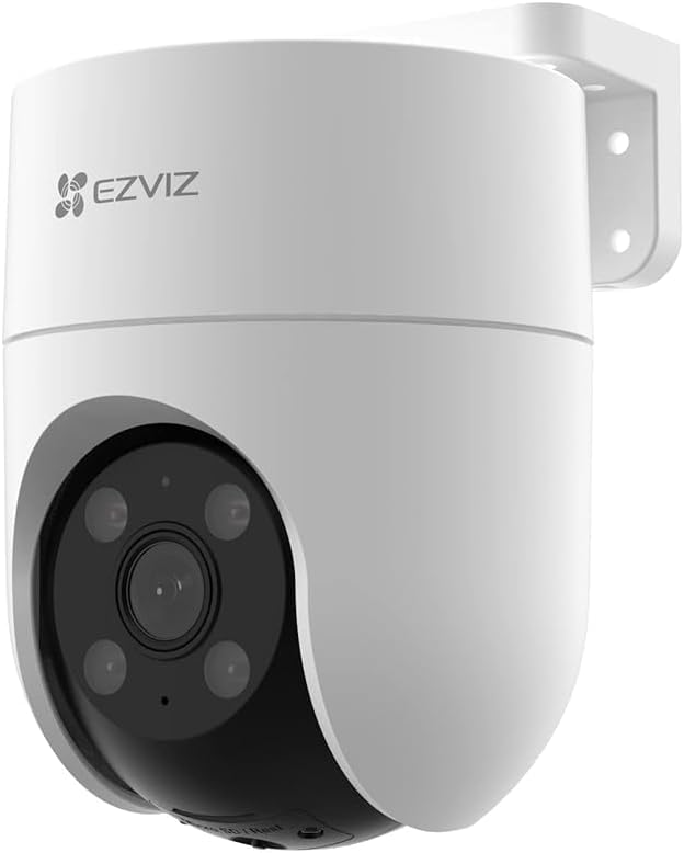 EZVIZ H8C-4G 4G SIM Based 2K Pan & Tilt Smart Outdoor CCTV Camera | 360° Coverage | AI Human-Vehicle Detection | Color Night Vision | Auto Tracking | Upto 512GB SD Card Storage | White -