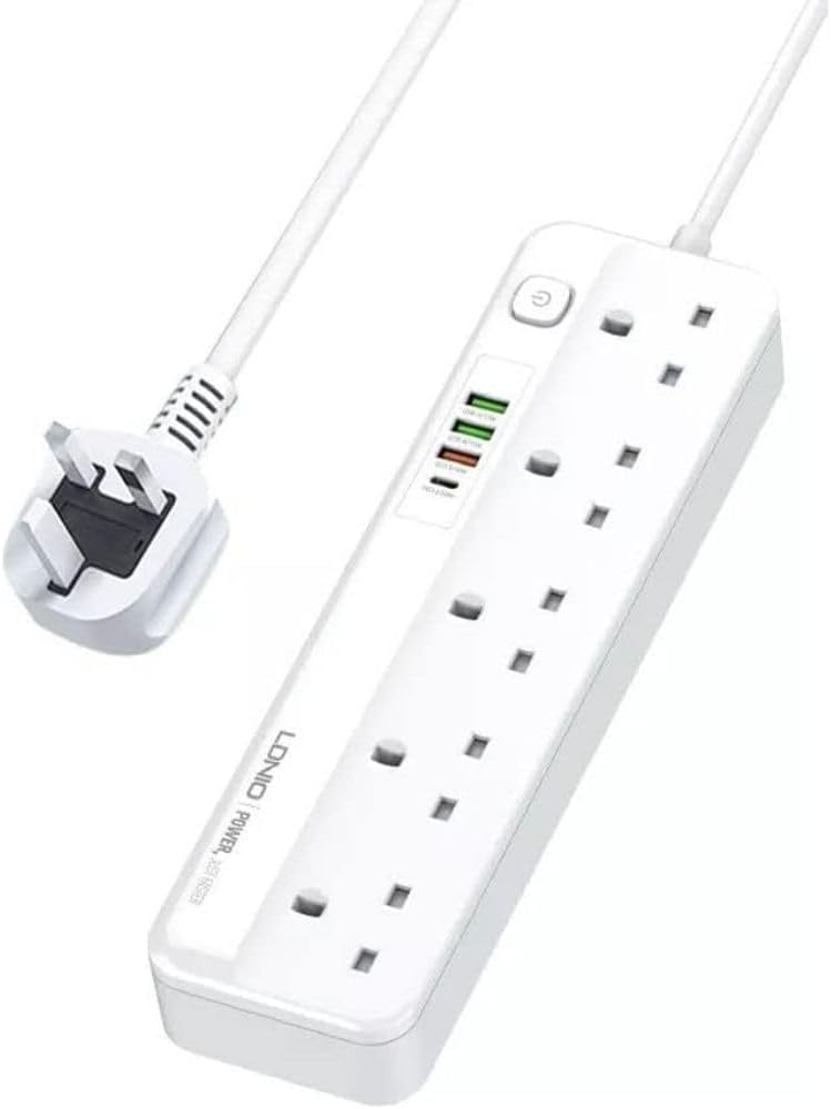 LDNIO SK5493 PD 20W QC3.0 Power Socket Usb-A Ports Phone Charger Power Socket 4 USB Ports Multi-function Power Strip