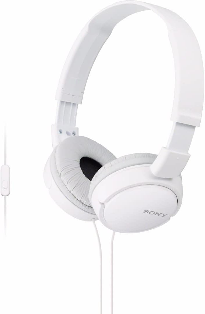 Sony ZX Series Wired On-Ear Headphones with Mic - Black