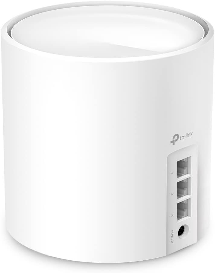 TP-Link Deco X50(2-pack) AX3000Mbps Whole Home AI-Driven Mesh WiFi 6 System, Dual-Band WiFi Booster with 3x Gigabit Ports, Coverage up to 4,500 ft2, Connect up to 150 devices, HomeShield Security