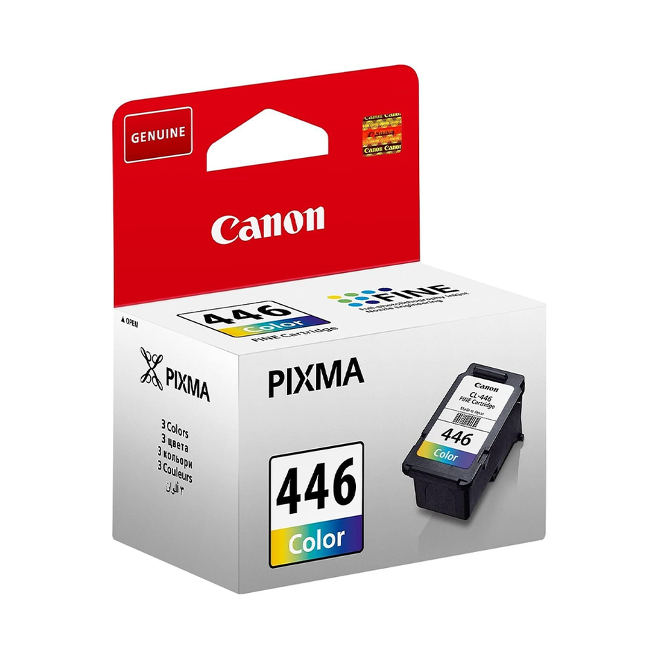 Canon CL-446 & CL-446 XL Tri-Color Ink Cartridges, Genuine Canon FINE Technology, Standard & High-Yield Options, Vibrant Color Printing (Color)