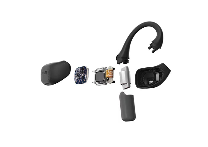 Philips TAA6709DG/97 Open-Ear True Wireless Sport Headphones - Air Conduction, IP55 Water & Dust Protection, Up to 28 Hours Playtime, Dual Mics - Dark Grey