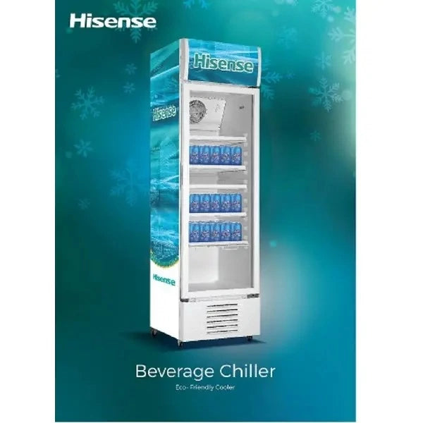 Hisense 282L Single Door Commercial Beverage Showcase Cooler (Light Box & Lock) - FL-37FC