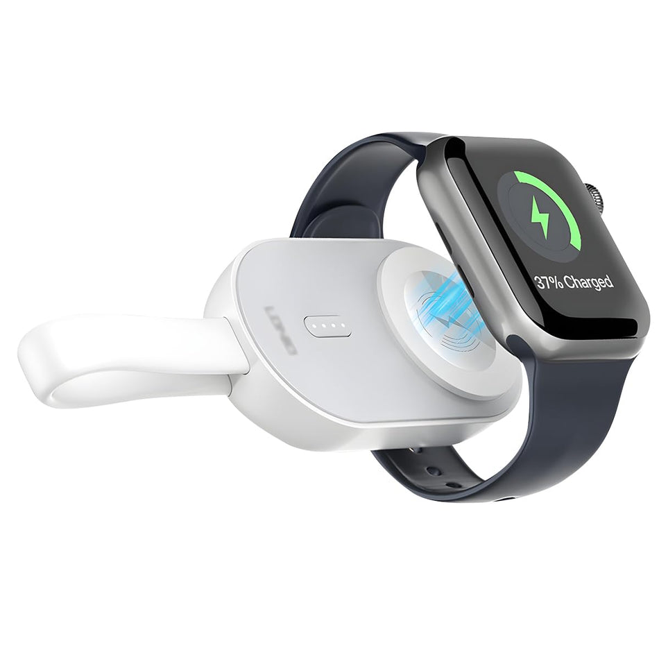 LDNIO AW005 2-in-1 Portable iWatch Wireless Charger & 1200mAh Magnetic Mobile Power Bank with Built-in Smart Chip & Turbo Power Engine (2.5W Output USB-C Charging Dock)