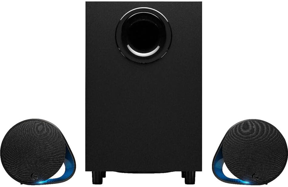 Logitech G560 PC Gaming Speaker System with 240 Watts Peak Power | 7.1 DTS:X Ultra Surround Sound, Game Based LIGHTSYNC RGB, Two Speakers and Subwoofer, Bluetooth, USB, Immersive Gaming Experience - Black