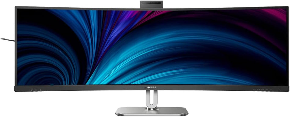 Philips 49B2U5900CH 5000 Series 49" Dual QHD SuperWide Curved Monitor (5120x1440, 75Hz, VA, 4ms, HDR400, USB-C Docking, Built-in 5MP Webcam & Speakers)