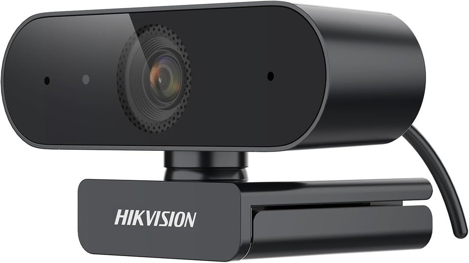 Hikvision DS-U04 2K 30fps Full HD Webcam with Microphone, Autofocus, USB Web Camera with Built-in Noise Reduction Mics, for PC Mac Laptop Desktop Zoom Streaming Conferencing and Video Calling