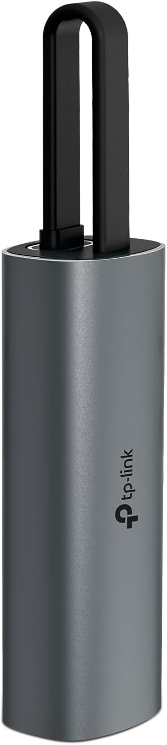 TP-Link USB C to Ethernet Adapter, 2.5 G Plug & Play Network Adapter | Type-C to RJ45 | Aluminum Alloy Case | Thunderbolt 4/3 Compatible for MacBook Pro/Air, iPad, iPhone 16 Pro/Max and More (UE302C)