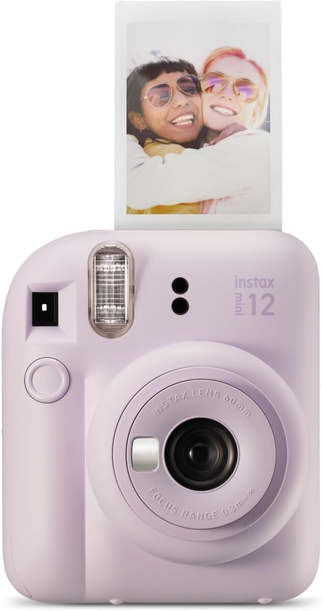 Fujifilm Instax Mini 12 Instant Camera – Summer Bundle (Camera case, Fairy Lights, Beach Ball, Cooling Towel, Hot & Cold Water Bottle, Funky Kids Sunglasses)