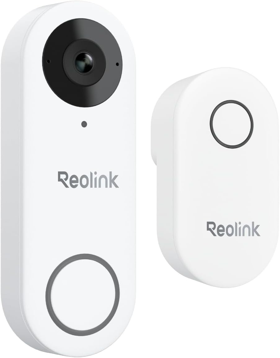 Reolink Video Doorbell WiFi Smart 2K+ Plug-in Wi-Fi Video Doorbell with Chime