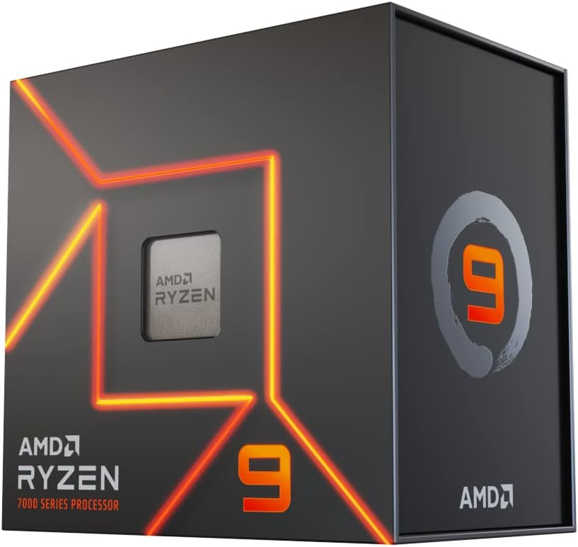 AMD Ryzen 9 7900X 12-Core, 24-Thread Unlocked Desktop Processor - 100-100000589WOF
