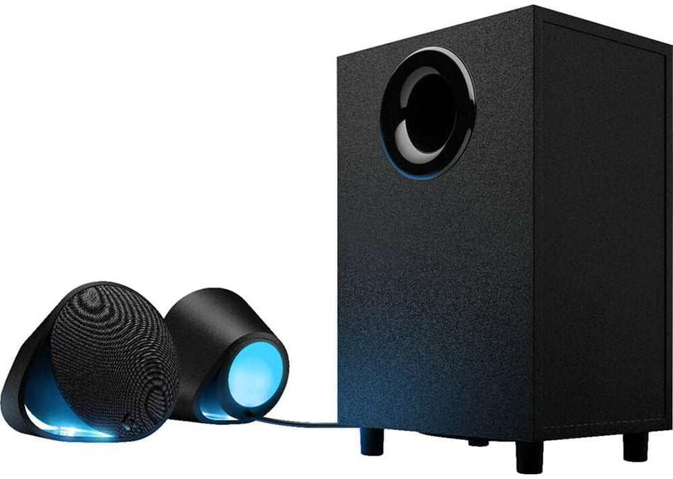 Logitech G560 PC Gaming Speaker System with 240 Watts Peak Power | 7.1 DTS:X Ultra Surround Sound, Game Based LIGHTSYNC RGB, Two Speakers and Subwoofer, Bluetooth, USB, Immersive Gaming Experience - Black