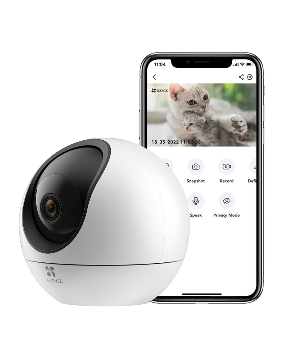 EZVIZ CS-C6 Smart Home WiFi Camera 2K⁺ Resolution 360° Coverage|Color Night Vision|Waving-Hand Control