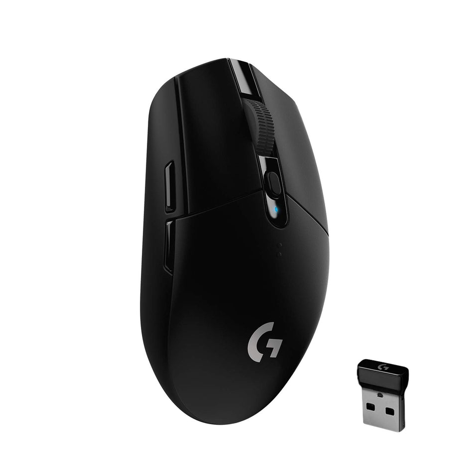 Logitech G304 LIGHTSPEED Wireless Gaming Mouse | Next-Gen HERO Sensor | 12,000 DPI | 250-Hour Battery Life | 2-Year Warranty - Black