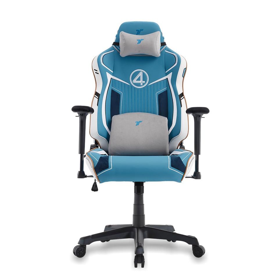 TTRacing Swift X Pro Gaming Chair - Fantastic 4 Edition Ergonomic Design, 120-Degree Full Tilt Mechanism, Neck and Lumbar Pillow Support - Foam-Padded Height Adjustable Armrests