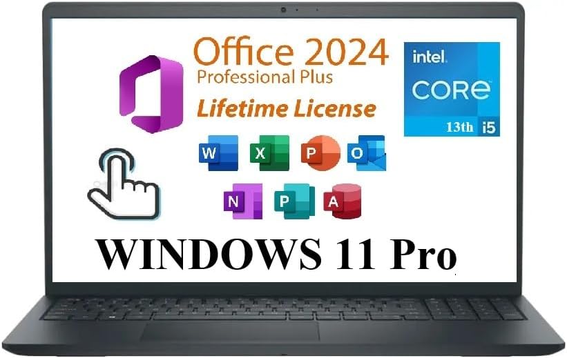 Dell Inspiron 3530 Laptop, 13th Gen Intel Core i5-1334U, 12GB RAM, 512GB SSD, 15.6'' FHD  Windows 11 Home Carbon Black