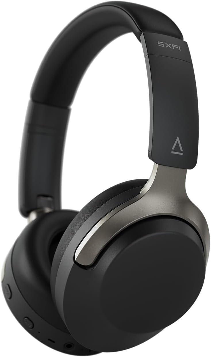 Creative Zen Hybrid SXFI Wireless Over-Ear Headphones with Super X-Fi Technology, Adaptive Hybrid Active Noise Cancellation, Ambient Mode, Up to 70 Hours (ANC Off), Low Latency Mode
