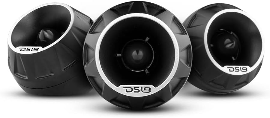 DS18 PRO-TSQ3IN1 1-Inch High-Compression Neodymium Bullet Tweeter, 200 Watts Max, 100 Watts RMS, 4-Ohm Pro Audio Component Super Tweeter with 3-in-1 Surface, Flush, and Angle Mounting Options (Single)