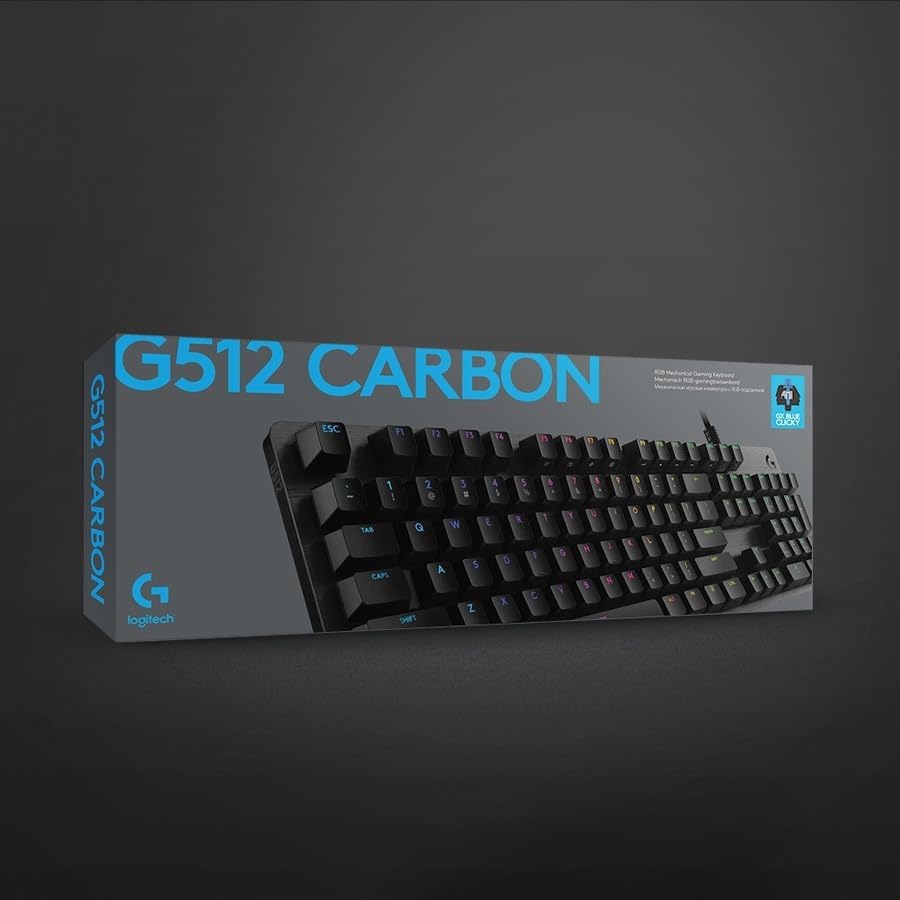 Logitech G512 Carbon RGB Mechanical Gaming Keyboard GX Blue Clicky