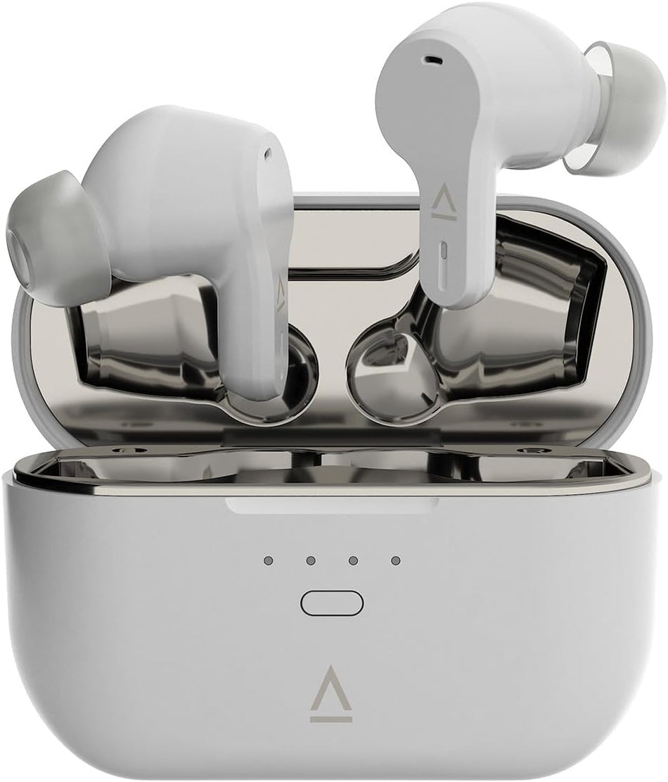 Creative Zen Air SXFI True Wireless Earbuds White - with Super X-Fi Spaital Audio, Active Noise Cancellation, Ambient Mode, Bluetooth 5.3, IPX5, Up to 39 Hours Battery Life