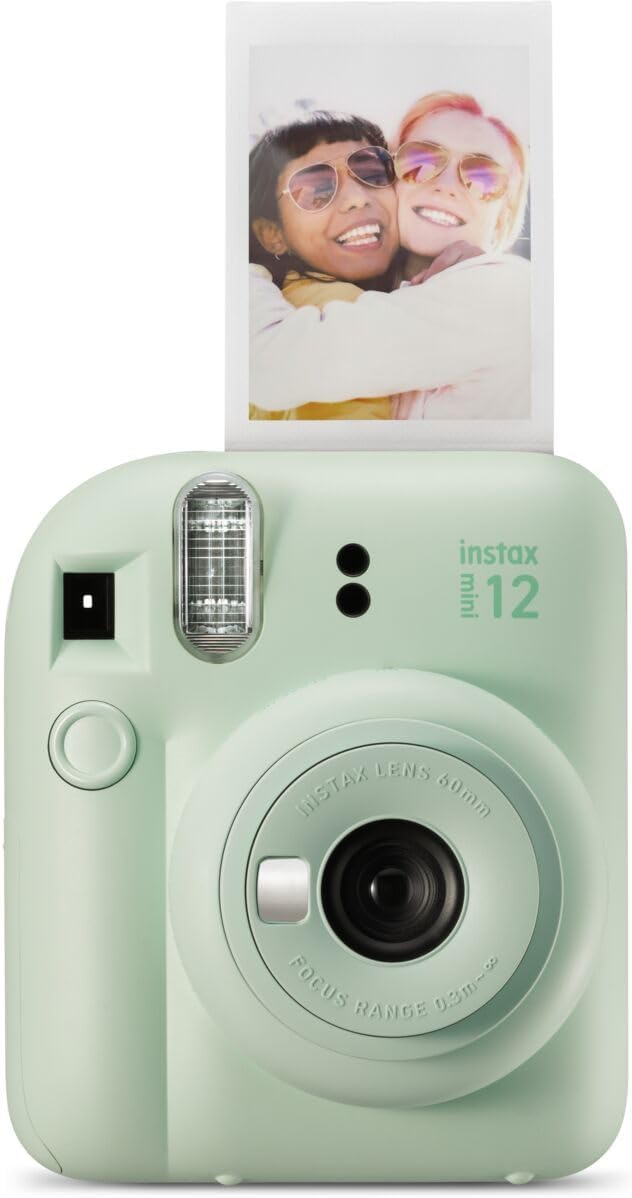 Fujifilm Instax Mini 12 Instant Camera – Summer Bundle (Camera case, Fairy Lights, Beach Ball, Cooling Towel, Hot & Cold Water Bottle, Funky Kids Sunglasses)
