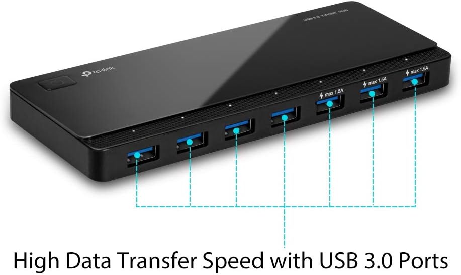 TP-Link [2nd Gen] TP-Link 7-Port USB 3.0 Ultra Slim Hub Including 3 BC 1.2 Charging Ports
