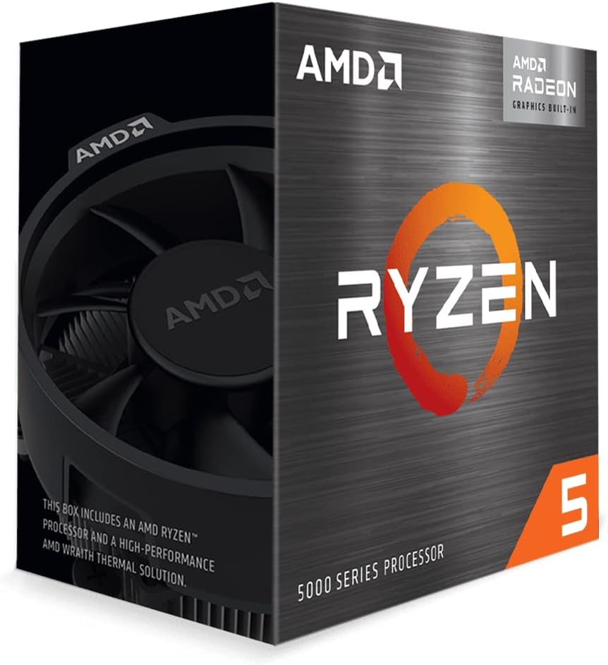 Processor AMD Ryzen 5 5600G 6-Core 12-Thread Desktop with Radeon Graphics